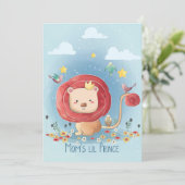Save The Date Lion Cute Lion Prince (Debout devant)