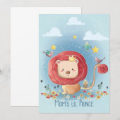 Save The Date Lion Cute Lion Prince (Devant / Derrière)