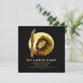 Save The Date Lion du Sri Lanka (Debout devant)