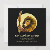 Save The Date Lion du Sri Lanka (Devant)