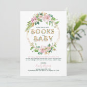 Save The Date Livres à lettres florales or pour bébé 2 (Debout devant)