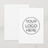 Save The Date Logo de marque d'entreprise moderne (Devant / Derrière)