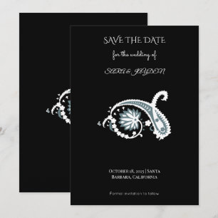 Save The Date Logo de pêche florale Mandala – Art décoratif de l