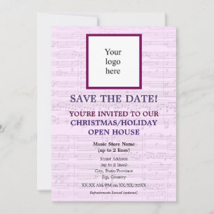 Save The Date Logo du magasin de musique local Christmas II Jour