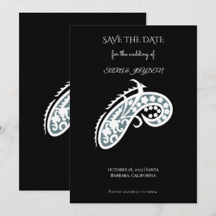 Save The Date Logo Floral Pêcheur – Leurre de Pêche Décoratif Ar
