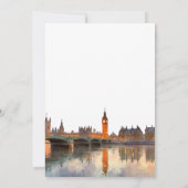 Save The Date London Skyline Watercolor Elegant Wedding (Dos)