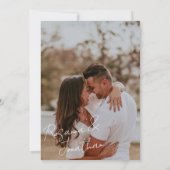 Save The Date L'or romantique et des fleurs blanches (Dos)