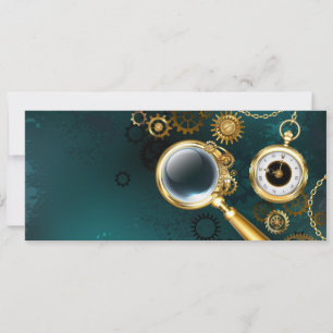 Save The Date Loupe en style Steampunk