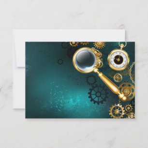 Save The Date Loupe en style Steampunk