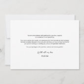 Save The Date Love & Gratitude Modern Chic Heart Mariage photo (Dos)