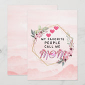 Save The Date Love quotes : My Favorite People Call Me Maman (Devant / Derrière)
