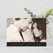 Save The Date Love Strokes Enregistrer la date (Debout devant)