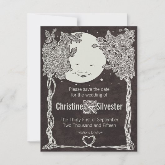 Save The Date Love Under the Stars, enregistrer la date (Devant)