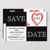 Save The Date LOVE Wedding Enregistrer la date Vue frontale Fair (Devant / Derrière)