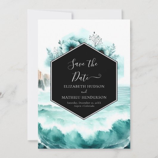 Save The Date Lovely Classic Mariage nautique (Devant)