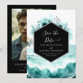 Save The Date Lovely Classic Mariage nautique (Devant / Derrière)