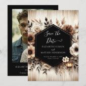 Save The Date Lovely Mariage rustique numérique (Devant / Derrière)