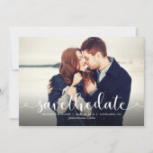 Save The Date Lovely Script Photo Wedding Enregistrer la date (Devant)