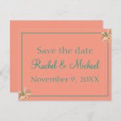 Save The Date Lovely Starfish Enregistrer la date (Devant / Derrière)