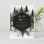 Save The Date Lovely Unique Enchanted Forest Mariage (Debout devant)