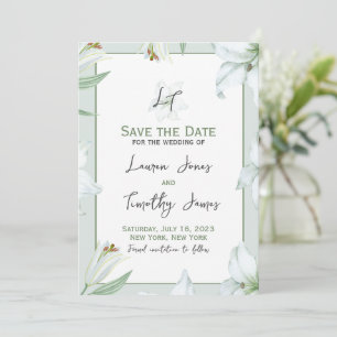 Save The Date Loving Lillies Enregistrer la date