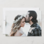 Save The Date Lucky In Love Horseshoe et Shamrock (Dos)