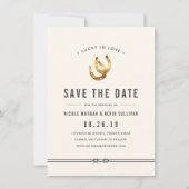 Save The Date Lucky in Love | Rangs à cheval rustiques (Devant)