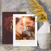 Save The Date Lumière de la lune Romance Mariage Bourgogne ID881