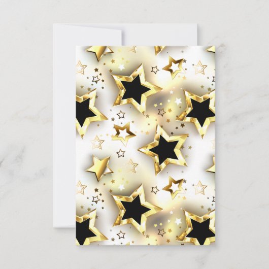 Save The Date Lumière transparente avec étoiles or (Devant)