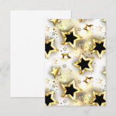 Save The Date Lumière transparente avec étoiles or (Devant / Derrière)