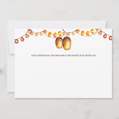 Save The Date Lumières d'arbre lanterne orientale de campagne ru (Dos)