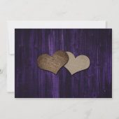 Save The Date Lumières de Chaîne en Bois Rustique Mariage Tourne (Dos)