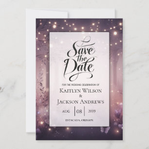 Save The Date Lumières de la fée dans le Mariage de la lueur des