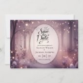 Save The Date Lumières de la fée dans le Mariage de la lueur des (Devant)