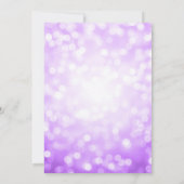 Save The Date Lumières de Parties scintillant pourpre 16 Partie  (Dos)