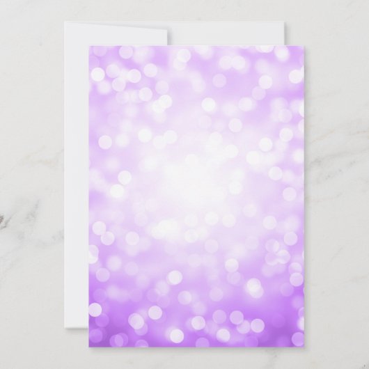 Save The Date Lumières de Parties scintillant pourpre 16 Partie  (Dos)