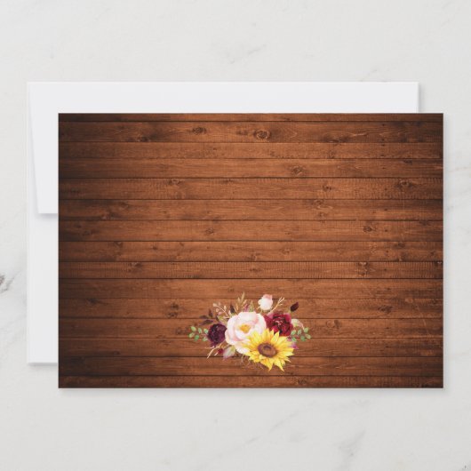 Save The Date Lumières de pot en bois rustique Mélange dentelle  (Dos)