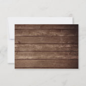 Save The Date Lumières en bois de mariage rustique en pot de mas (Dos)