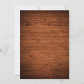 Save The Date Lumières en bois Mariage rustique Enregistrer la d (Dos)
