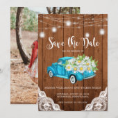 Save The Date Lumières en pot Mason pour la date de sauvegarde P (Devant / Derrière)