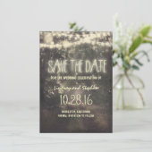 Save The Date lumières scintillantes rustique enregistrer les ca (Debout devant)