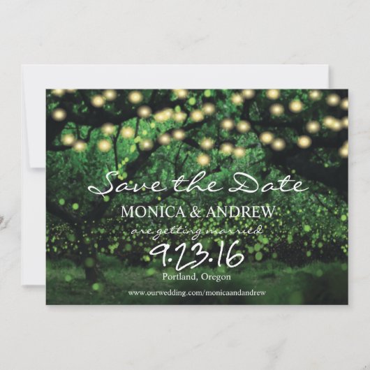 Save The Date Lumières sur les fées forestières enchantées Enreg (Devant)