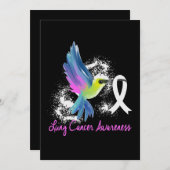 Save The Date Lung Awareness Pearl Ribbon (Devant / Derrière)