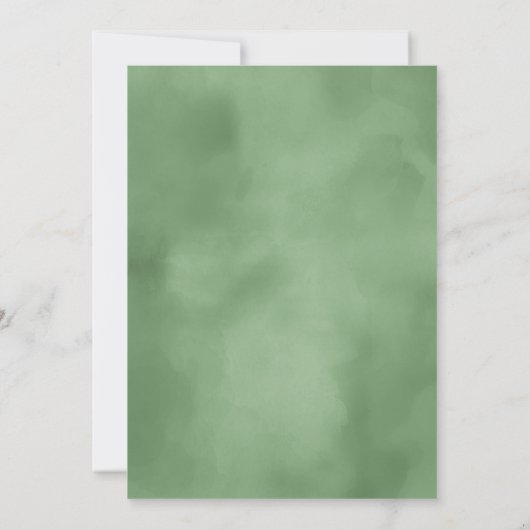 Save The Date Lush Palm Leaf Mariage Moss Green ID956 (Dos)