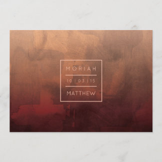 Save The Date Luxe Bourgogne et Blush Enregistrer la date