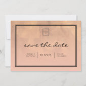 Save The Date Luxe Bourgogne et Blush Enregistrer la date (Dos)