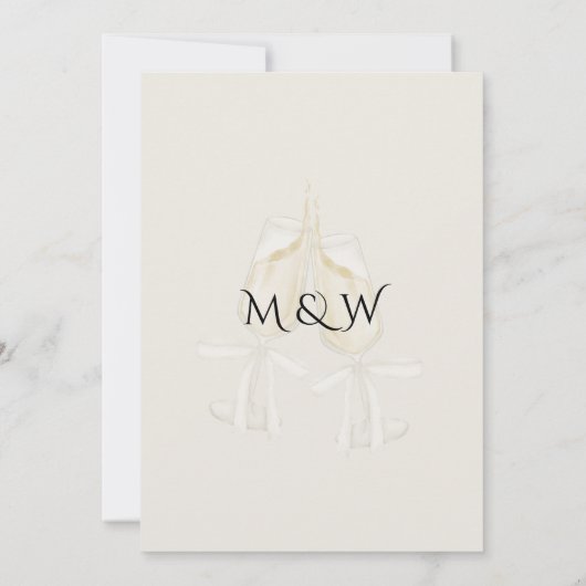 Save The Date Luxe Elegant Mariage Or (Dos)