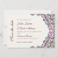 Luxe Fantaisiste Mariage Floral Bordure Style Ivoi