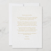 Save The Date Luxe Romantique Floral rose Rouge nuances Coeur (Dos)