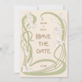 Save The Date Lys blancs Enregistrer la date (Devant)